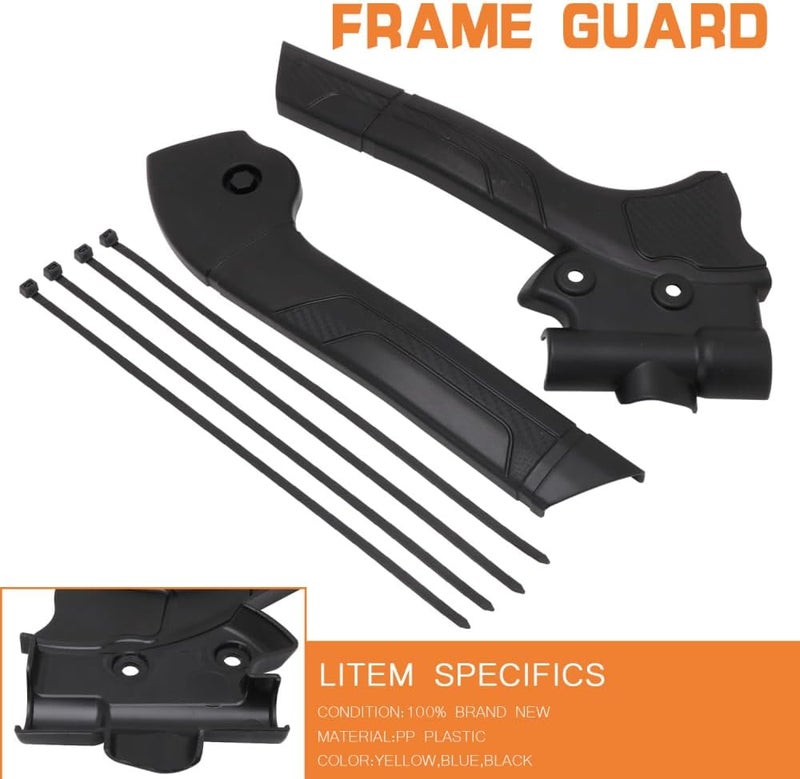 NACORE Motorcycle Frame Guards Protection For DRZ400 DRZ400S DRZ400SM Dirt Bike, BLACK - Image 3